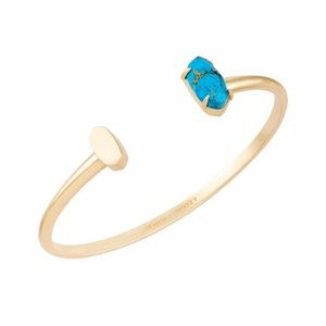 KENDRA SCOTT VADA BRACELET BLUE TURQUOISE CUFF - BRAND NEW WITH TAG, NO BOX